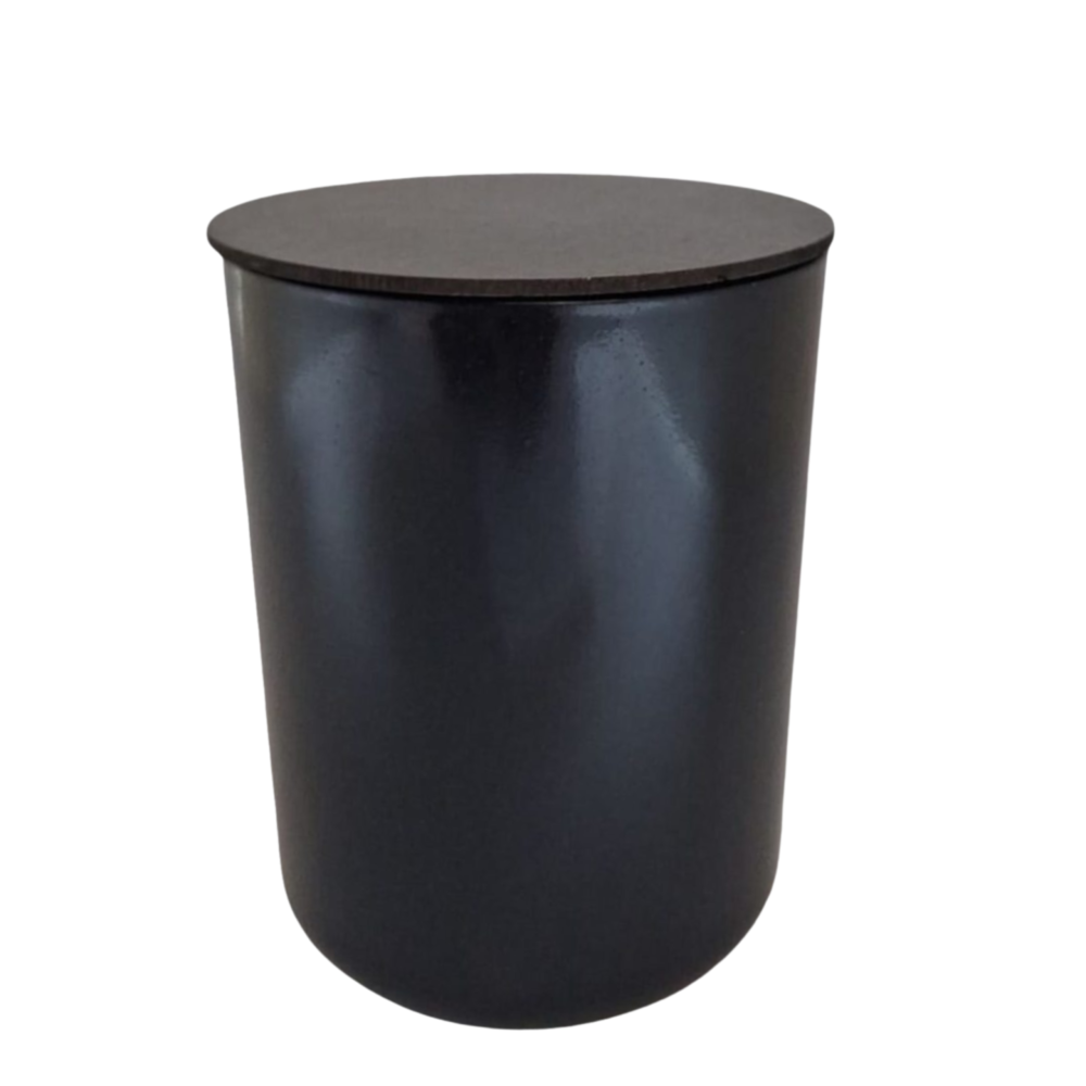 Imported Curved Glass Jar