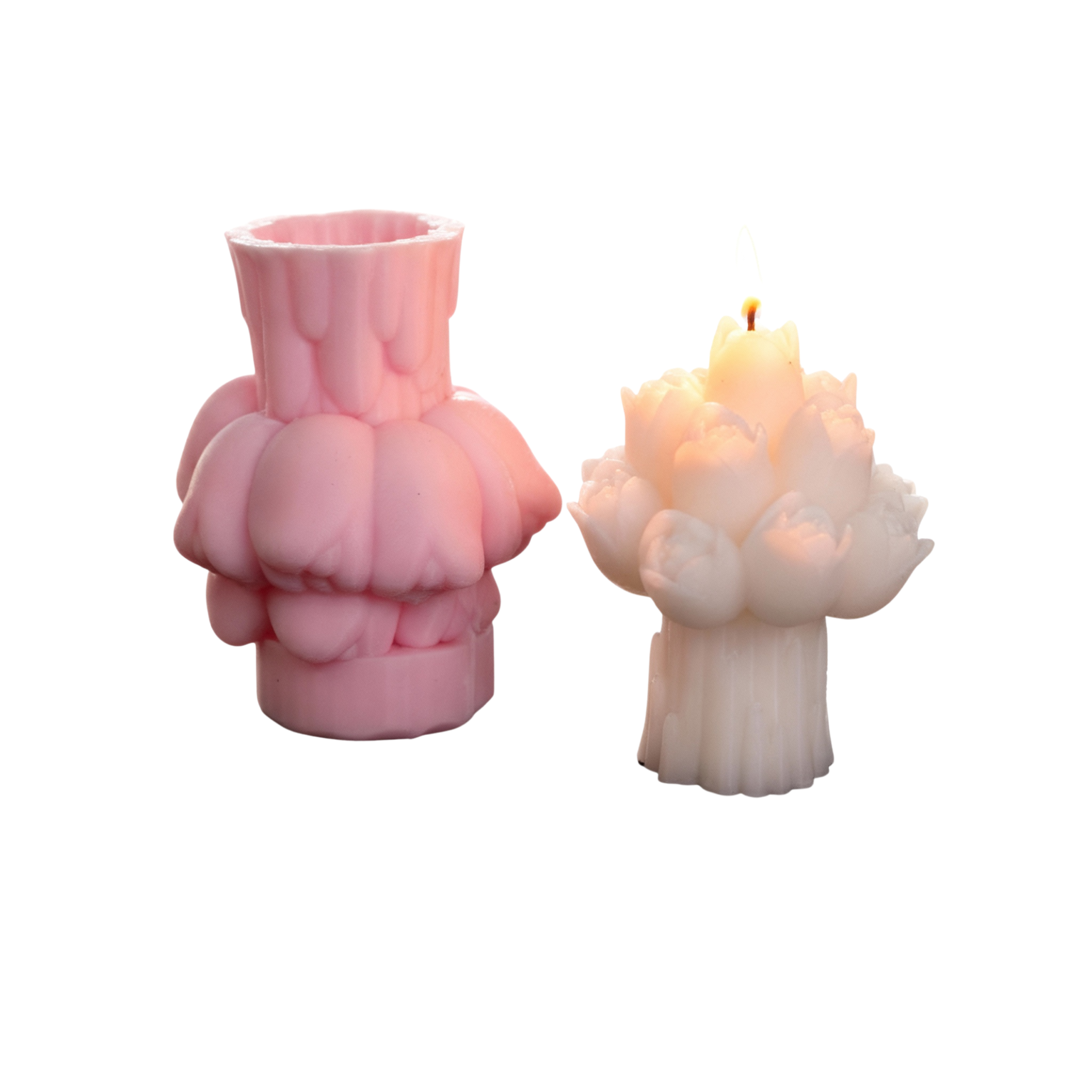 قالب سيليكون صغير على شكل باقة ورد Flower Bouquet Silicone Mold