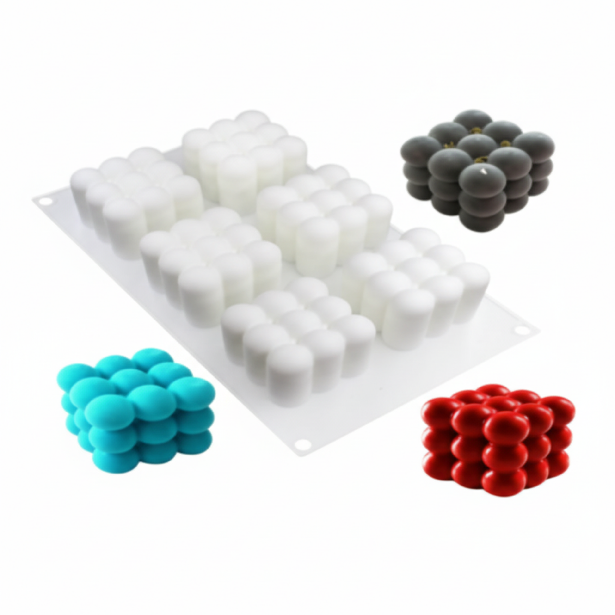 Bubble Design Silicone Mold, 6 Cavity Bubble Design Silicone Mold, 6 Cavity