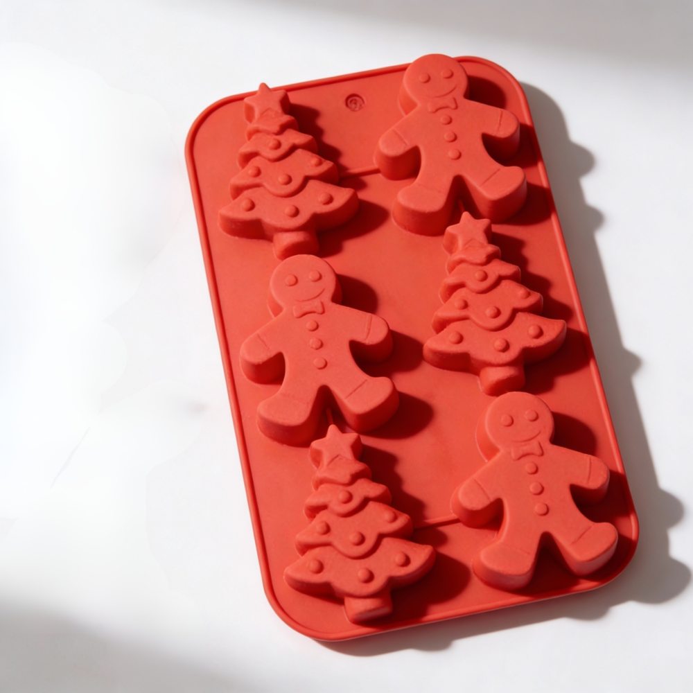 Ginger Man and Christmas Tree Silicone Mold