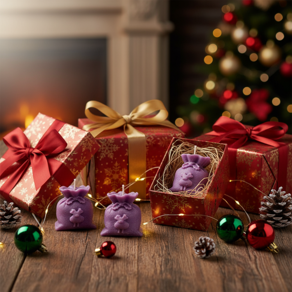 3D Christmas Gift Bag Silicone Mould