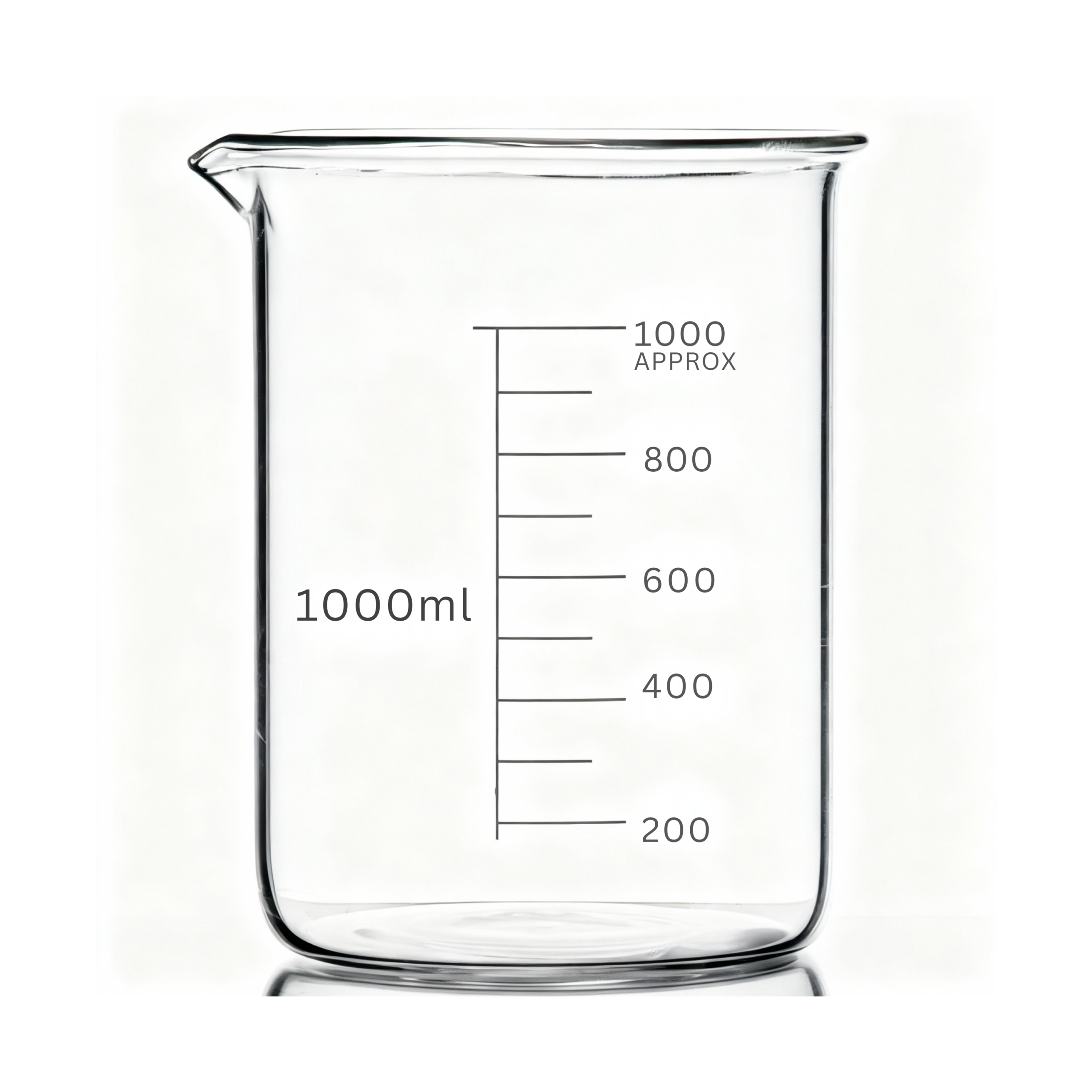 كوب قياس زجاج 1000 مل 1000ml Glass Measuring Beaker