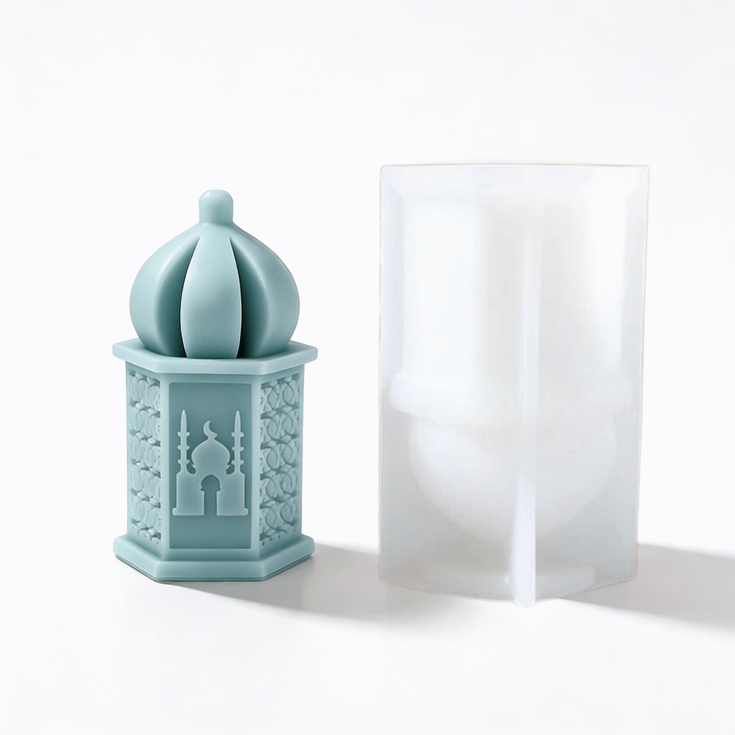 Fanous Lantern Silicone Mold with Mosque Fanous Lantern Silicone Mold with Mosque