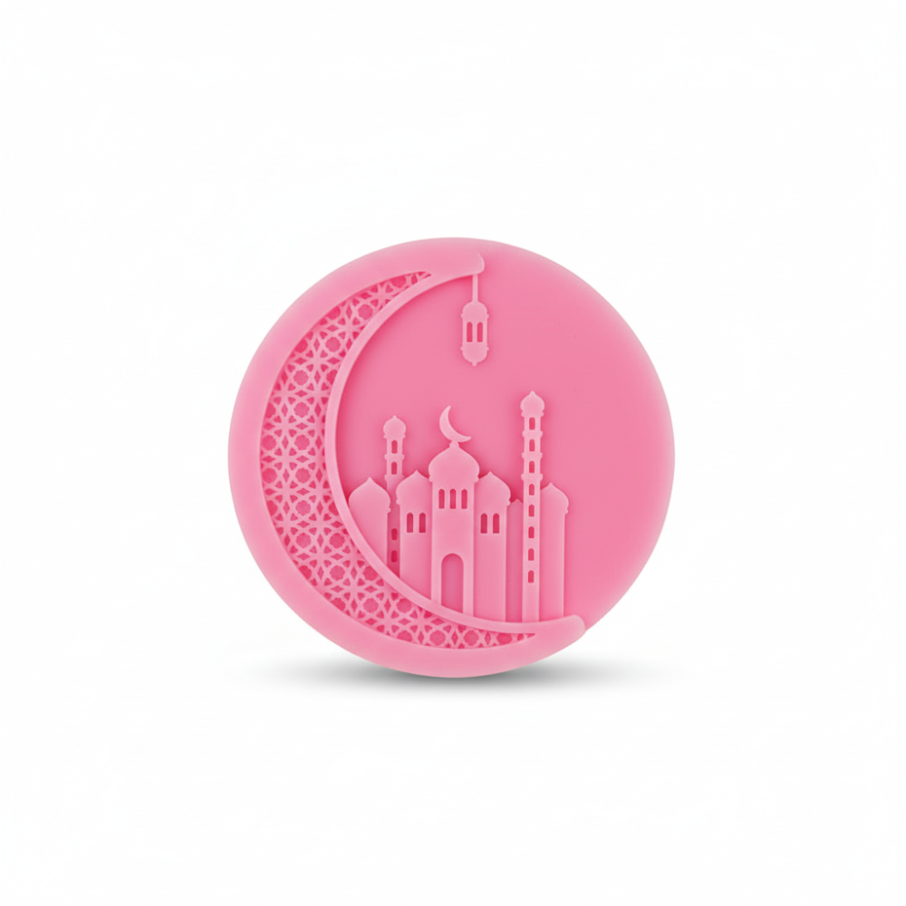 Mosque Shape Circular Silicone Mold – Islamic Candle & Soap Mold for DIY Wax and Soap Making