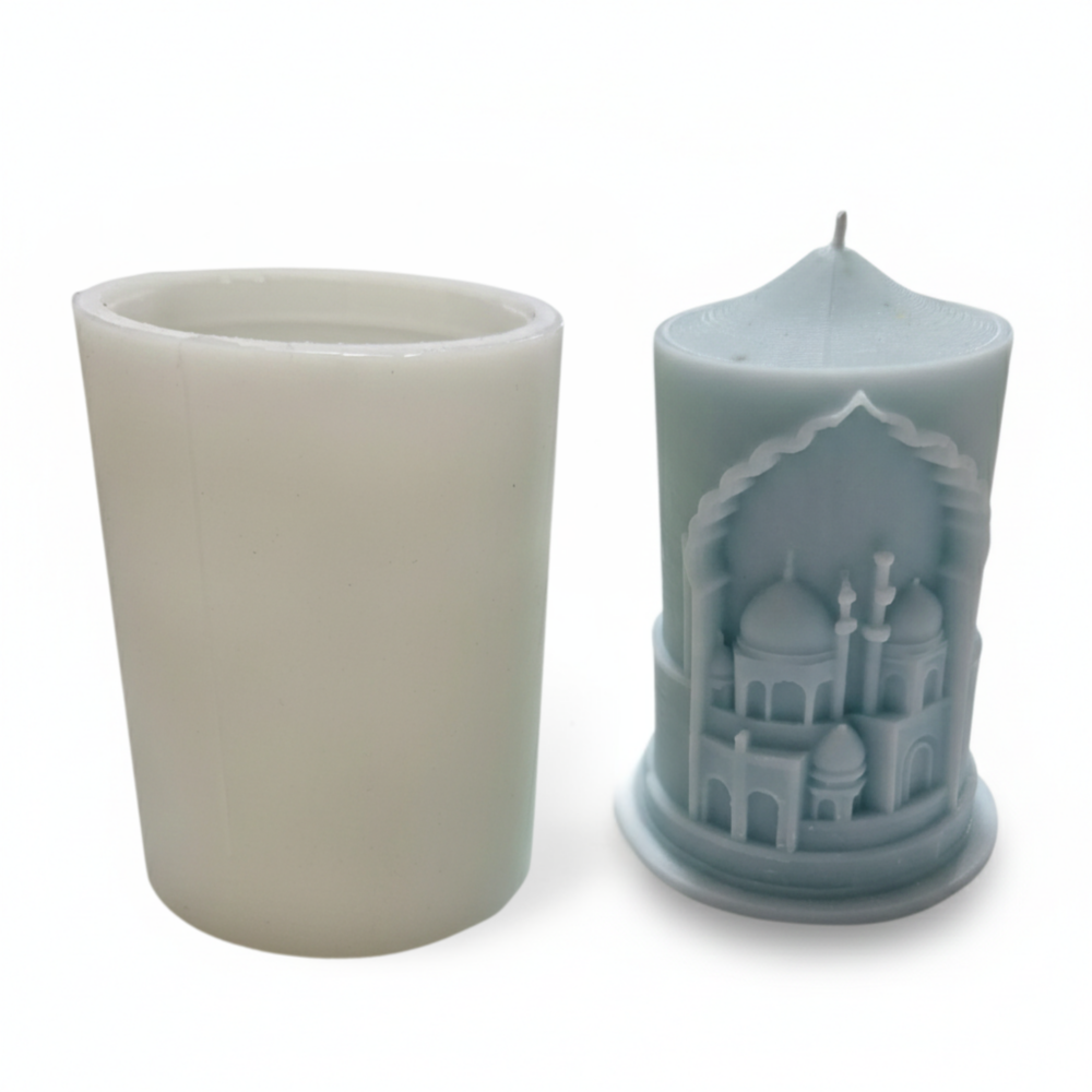 Ramadan Cylinder Silicone Mold for Candle & Soap Making